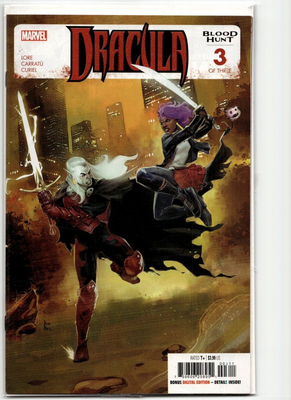 Dracula: Blood Hunt #3 (Marvel Comics, 2024), raw, ungraded comic book — front cover
