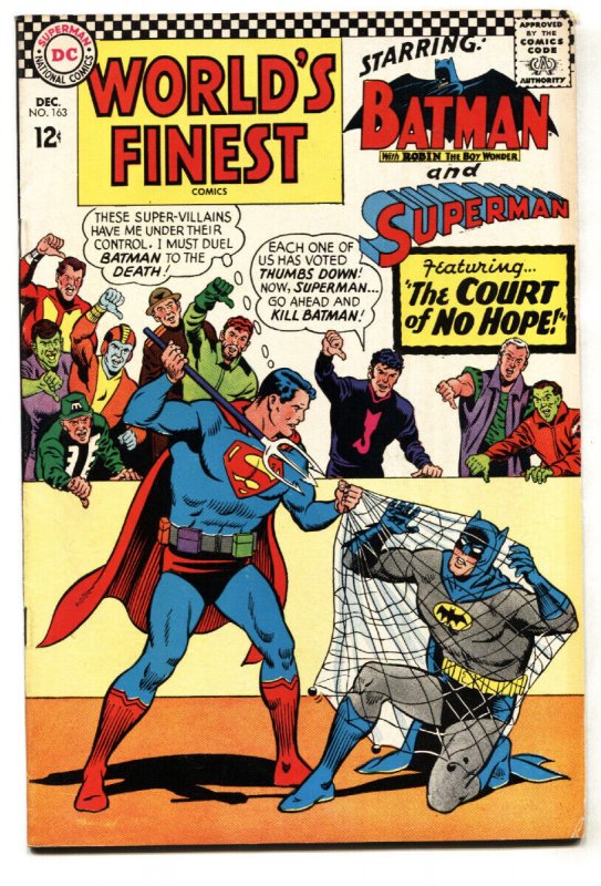 World's Finest #163 (DC Comics, 1966), raw comic book in FN+ condition — front cover