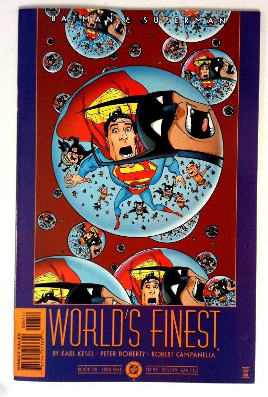 Batman and Superman World's Finest #6 (DC Comics, 1999), raw comic book in NM- condition — front cover