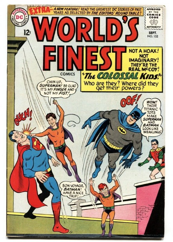 Worlds Finest #152 (DC Comics, 1965), raw comic book in VF condition — front cover