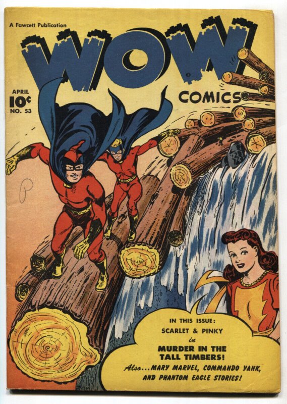 Wow Comics #53 (1947), raw, ungraded comic book — front cover