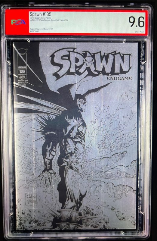 2022 La Mole Spawn #185 (Image Comics, 2022), comic book — front cover in its holder