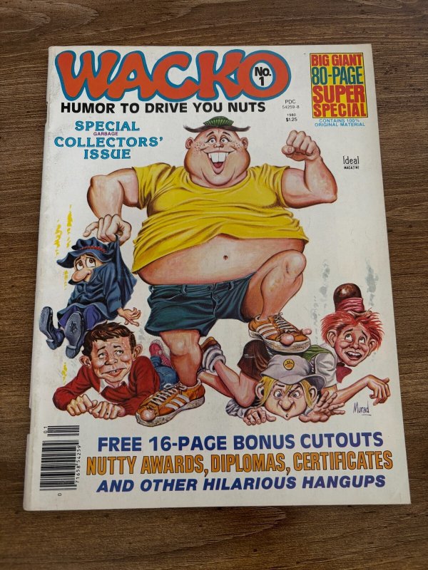 Wacko #1, raw, ungraded comic book — front cover