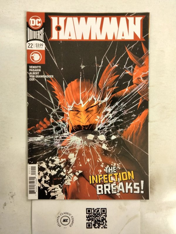 Hawkman #22 (DC Comics), raw comic book in NM condition — front cover