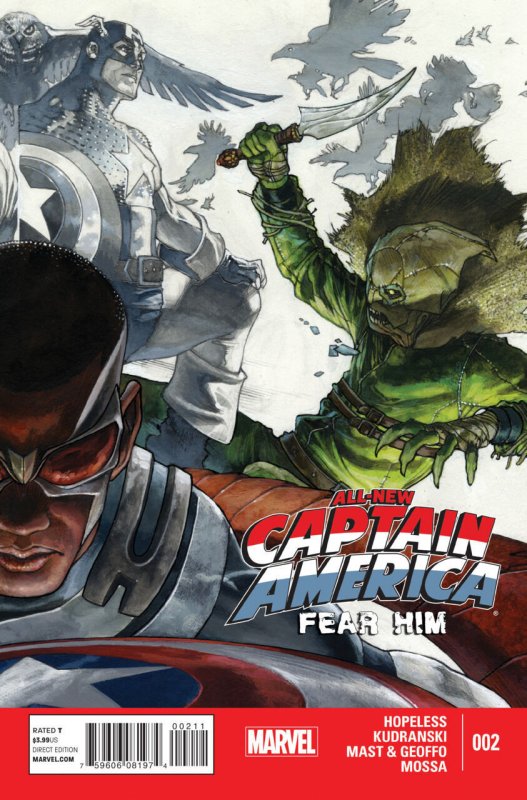 All-New Captain America: Fear Him #2 (2015), raw comic book in VF- condition — front cover