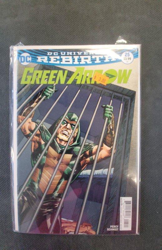 Green Arrow #25 (DC Comics, 2017), raw, ungraded comic book — front cover