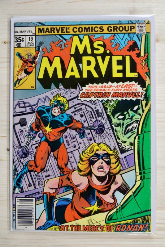 Ms. Marvel #19 (Marvel Comics, 1978), raw comic book in FN+ 6.5 condition — front cover