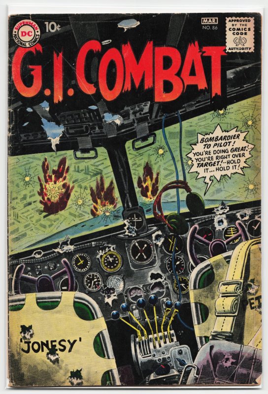 G.I. Combat #86 (DC Comics, 1961), raw, ungraded comic book — front cover