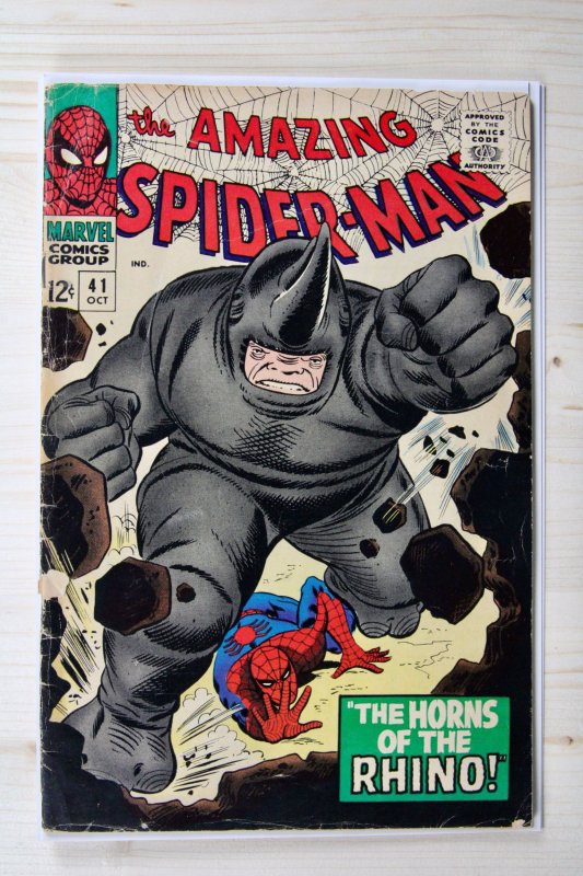 The Amazing Spider-Man #41 (Marvel Comics, 1966), raw comic book in VG+ 4.5 condition — front cover