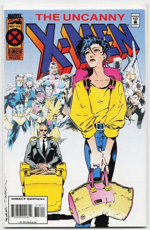 The Uncanny X-Men #318 (Marvel Comics, 1994), raw, ungraded comic book — front cover
