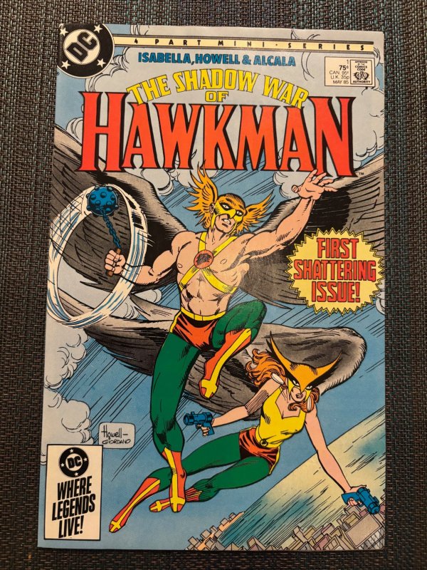 The Shadow War of Hawkman #1 (1985), raw, ungraded comic book — front cover