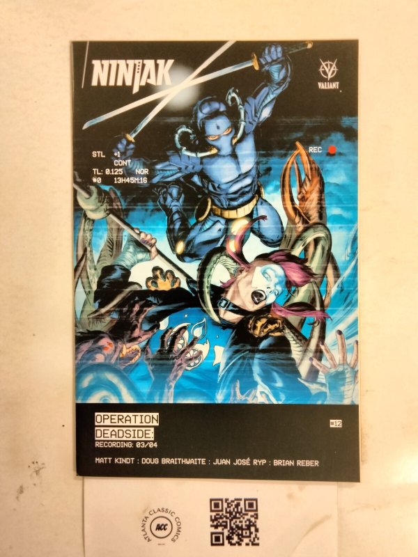 Ninjak #12 (Valiant Comics), raw comic book in NM condition — front cover