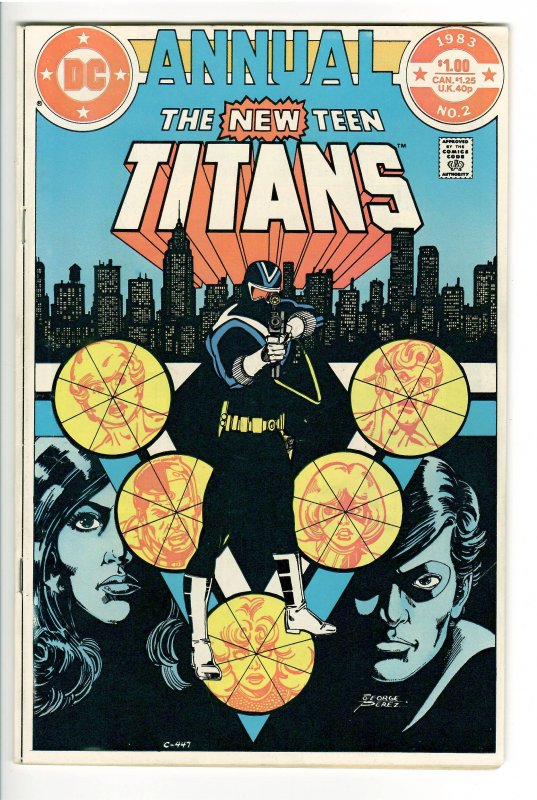 New Teen Titans Annual #2 (DC Comics, 1983), raw comic book in VF 7.0 condition — front cover