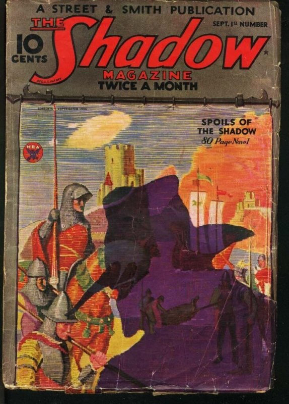 Shadow--September 1934--Pulp Magazine--Street and Smith--G (1934), raw, ungraded comic book — front cover