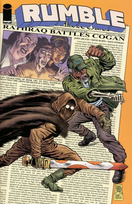 Rumble #12 (Image Comics, 2019), raw, ungraded comic book — front cover