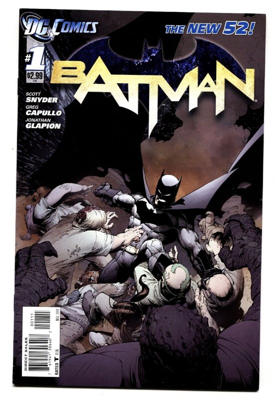 Batman #1-2011-New 52-DC Comic Book-Capullo (DC Comics), raw, ungraded comic book — front cover