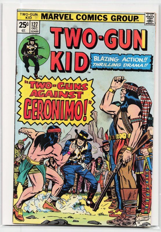Two-Gun Kid #127 (Marvel Comics, 1975), raw, ungraded comic book — front cover