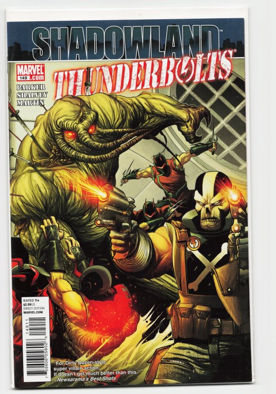 Thunderbolts #149 (Marvel Comics, 2010), raw, ungraded comic book — front cover