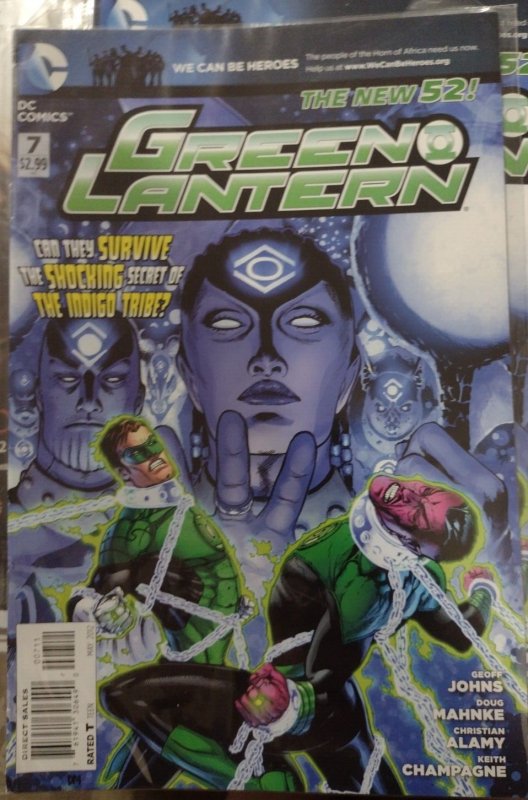 Green Lantern #7 (DC Comics, 2012), raw, ungraded comic book — front cover