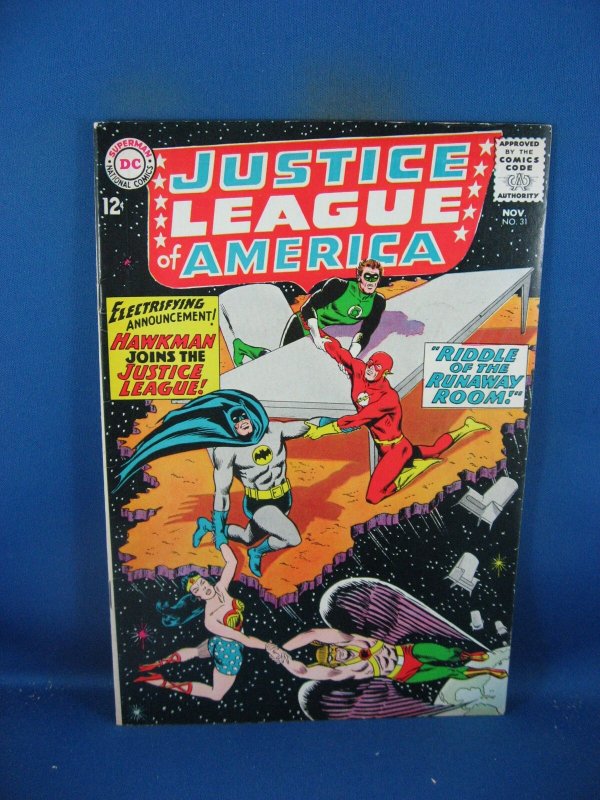 Justice League of America #31 (DC Comics, 1964), raw comic book in VF- condition — front cover