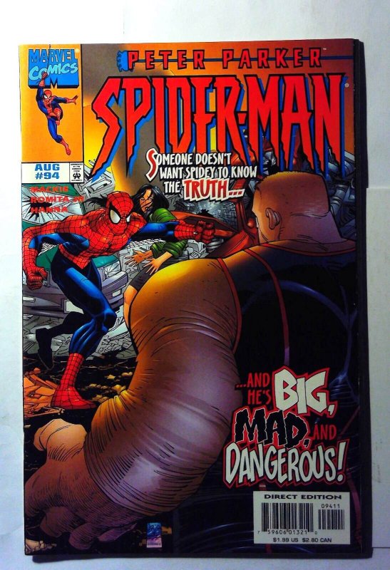 Peter Parker Spider-Man #94 (Marvel Comics, 1998), raw, ungraded comic book — front cover