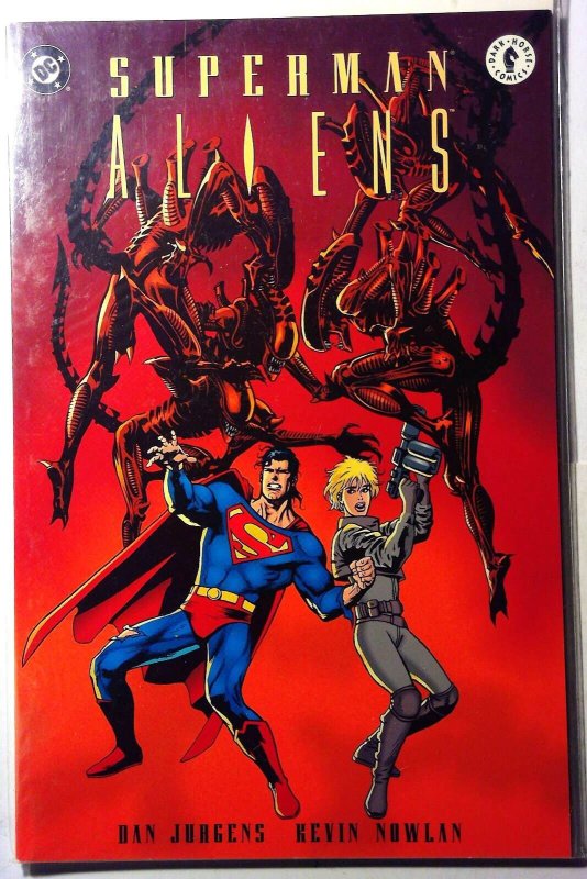 Superman vs. Aliens #2 (1995), raw, ungraded comic book — front cover