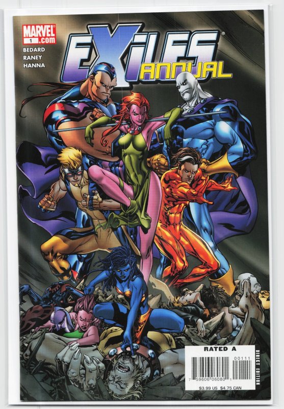 Exiles Annual (2007) Exiles (2007), raw, ungraded comic book — front cover