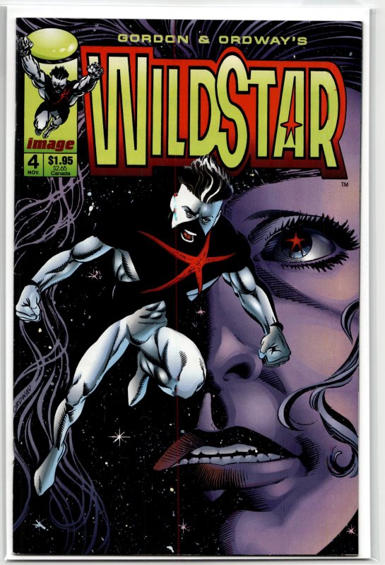 Wildstar: Sky Zero #4 (Image Comics, 1993), raw, ungraded comic book — front cover