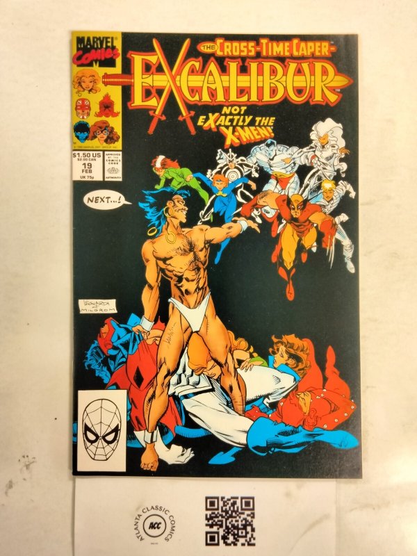 Excalibur #19 (Marvel Comics, 1990), raw comic book in NM condition — front cover