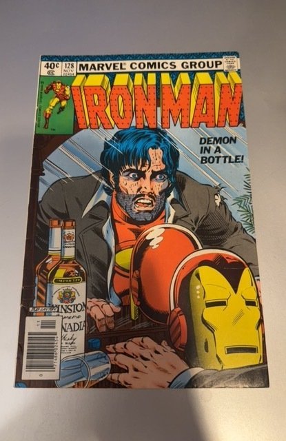 Iron Man #128 (Marvel Comics, 1979), raw, ungraded comic book — front cover