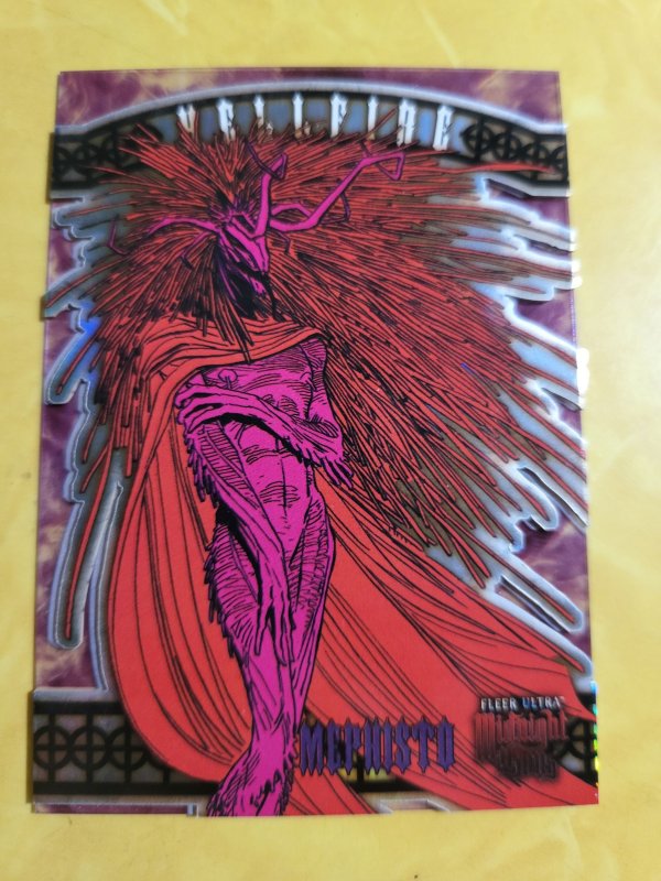2022 Fleer Ultra Midnight Sons Hellfire HF-5 Mephisto (2022), raw, ungraded comic book — front cover
