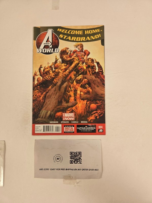 Avengers World #4 (Marvel Comics), raw comic book in NM condition — front cover