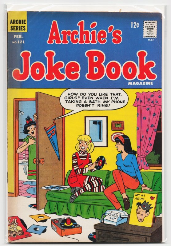Archie's Joke Book Magazine #121 (Archie Comics, 1968), raw, ungraded comic book — front cover