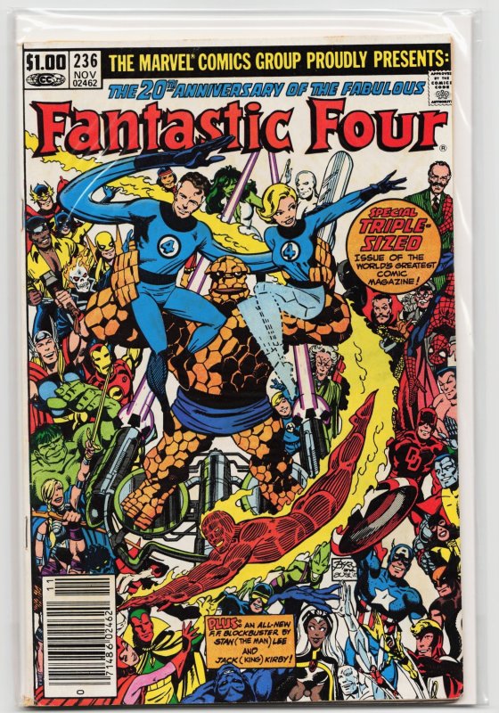 Fantastic Four #236 (Marvel Comics, 1981), raw, ungraded comic book — front cover