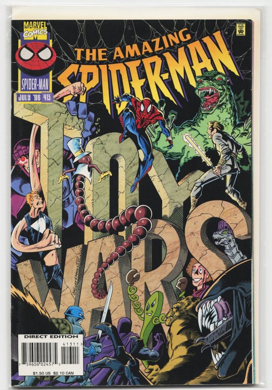 The Amazing Spider-Man #413 (Marvel Comics, 1996), raw, ungraded comic book — front cover