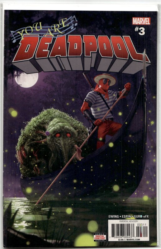 You Are Deadpool #3 (2018), raw, ungraded comic book — front cover