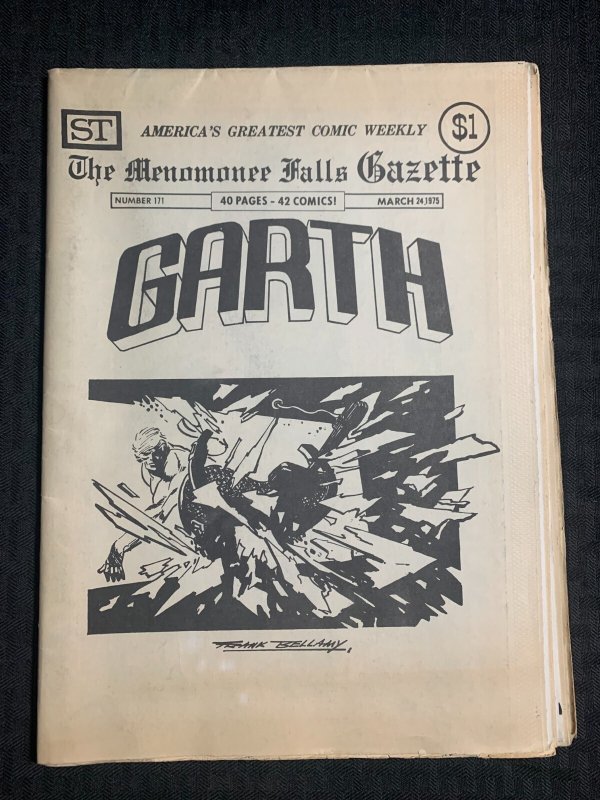 1975 Menomonee Falls Gazette Comic Weekly #171 (1975), raw comic book in VG/FN 5.0 condition — front cover