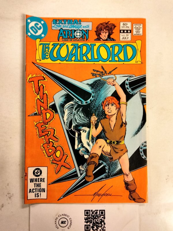 The Warlord #59 (DC Comics), raw comic book in NM condition — front cover