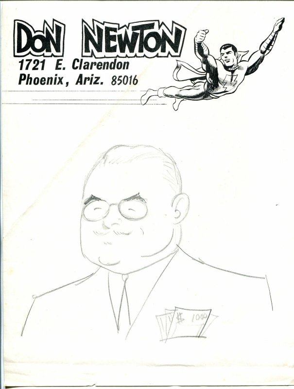 Don Newton Original Pencil Art-Sterling Morris-1973-, raw, ungraded comic book — front cover