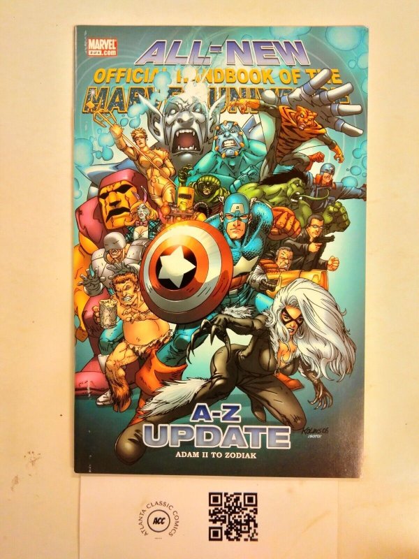 Official Handbook of the Marvel Universe #2 (Marvel Comics), raw comic book in NM condition — front cover