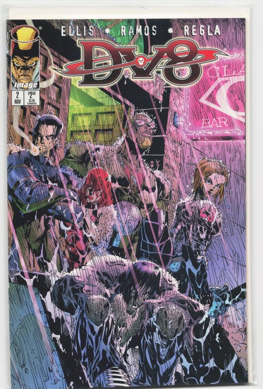 DV8 #2 (Image Comics, 1996), raw, ungraded comic book — front cover