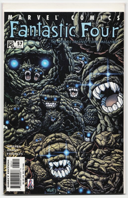 Fantastic Four #57 (Marvel Comics, 2002), raw, ungraded comic book — front cover