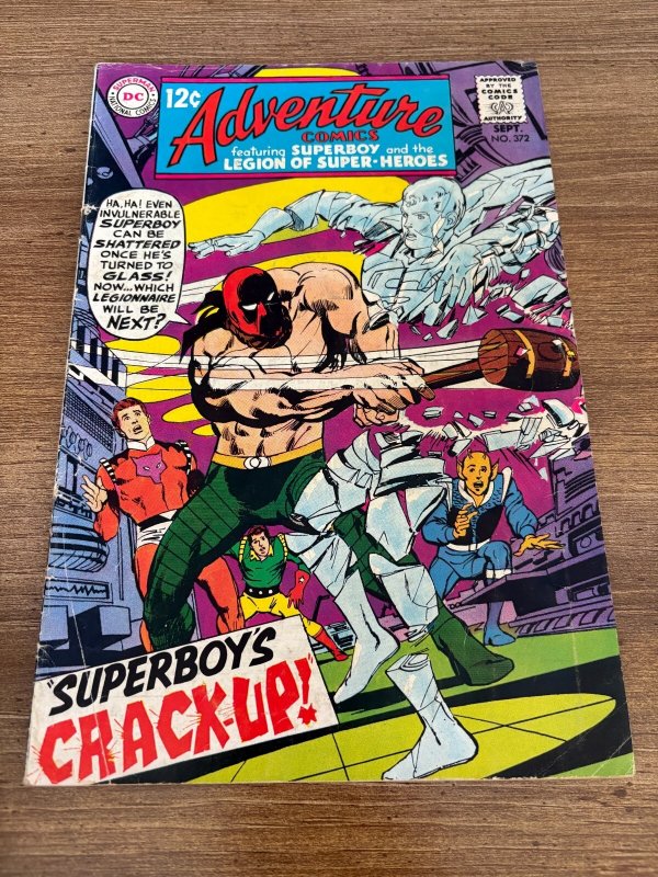 Adventure Comics #372 (DC Comics), raw comic book in VG/FN condition — front cover