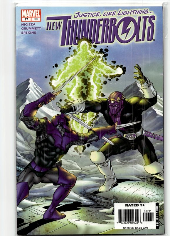 New Thunderbolts #17 (2006), raw, ungraded comic book — front cover