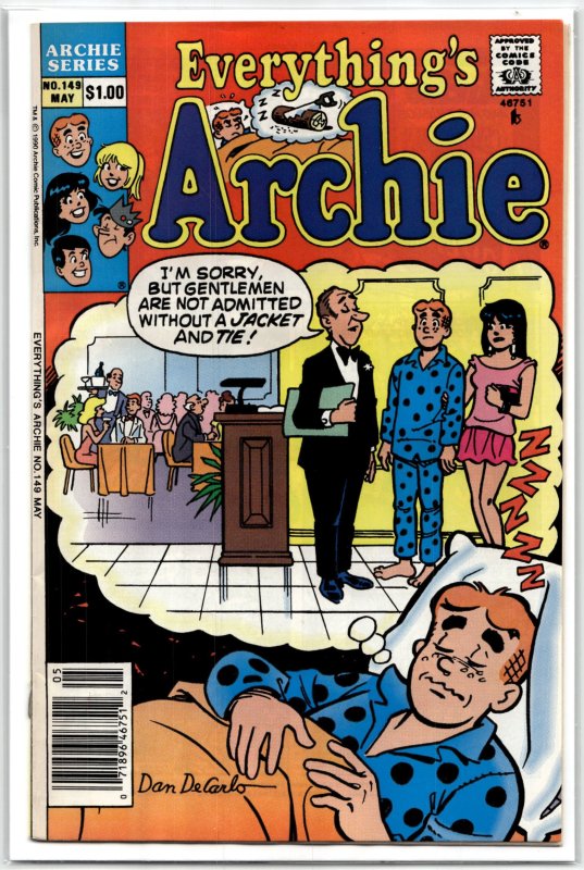Everything's Archie #149 (Archie Comics, 1990), raw, ungraded comic book — front cover