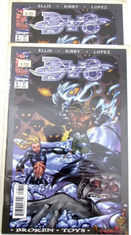 DV8 Lot of 2 #8 x2 Image Comics (1997) NM 1st Print Comic Books (Image Comics, 1997), raw comic book in NM condition — front cover