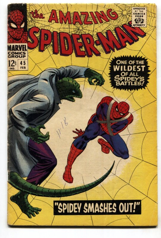 Amazing Spider-Man #45 (Marvel Comics, 2024), raw comic book in VG condition — front cover