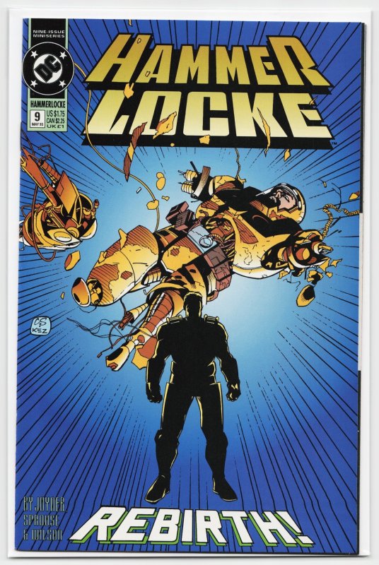 Hammerlocke #9 (1993), raw, ungraded comic book — front cover