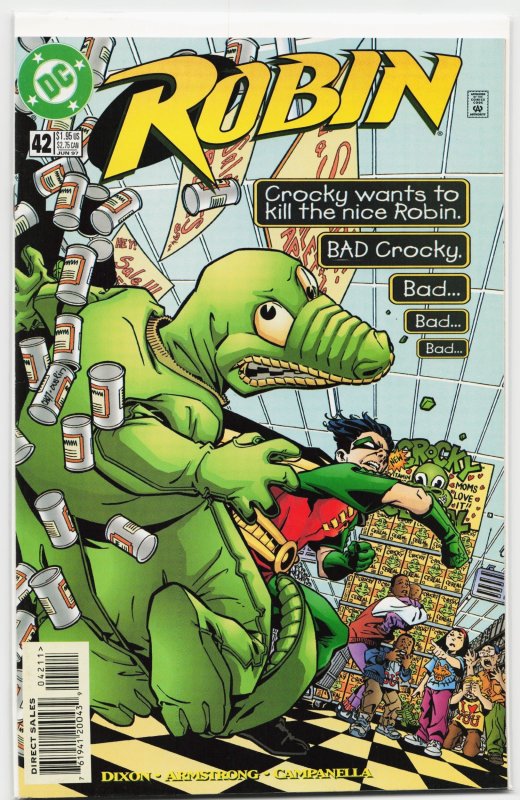 Robin #42 (DC Comics, 1997), raw, ungraded comic book — front cover