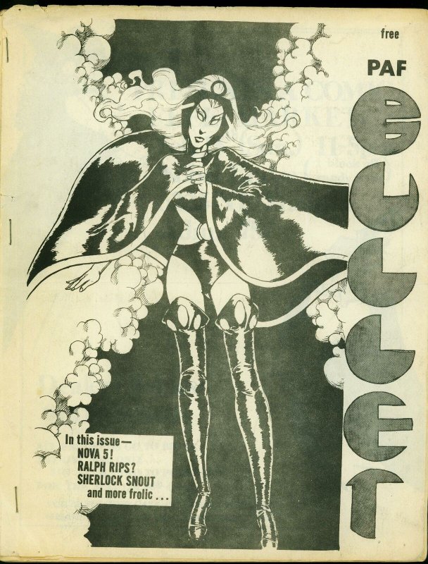 Bullet Fanzine #9 (1976), raw, ungraded comic book — front cover